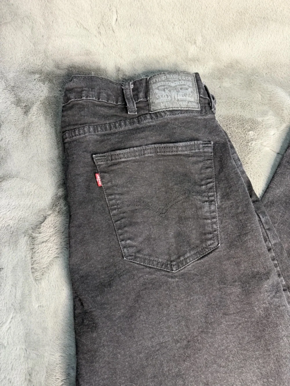 Levi’s 541 Black Jeans‎ W40 L30 Athletic Fit Tapered Denim Vintage Wash